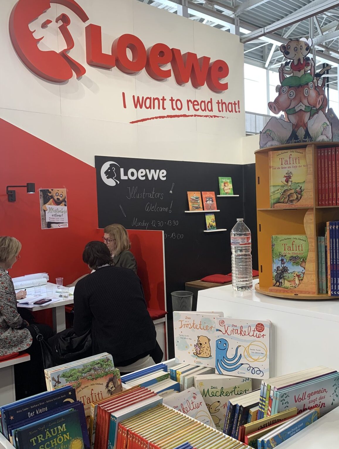 Loewe-Stand auf der Kinderbuchmesse in Bologna