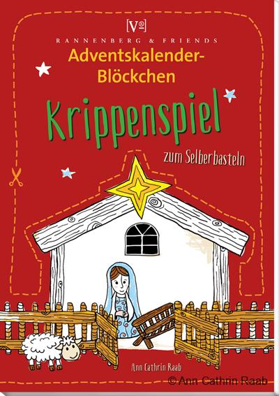 Adventskalender-Blöckchen „Krippenspiel zum Selberbasteln“