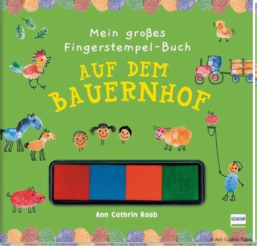 Mein großes Fingerstempel-Buch: Auf dem Bauernhof