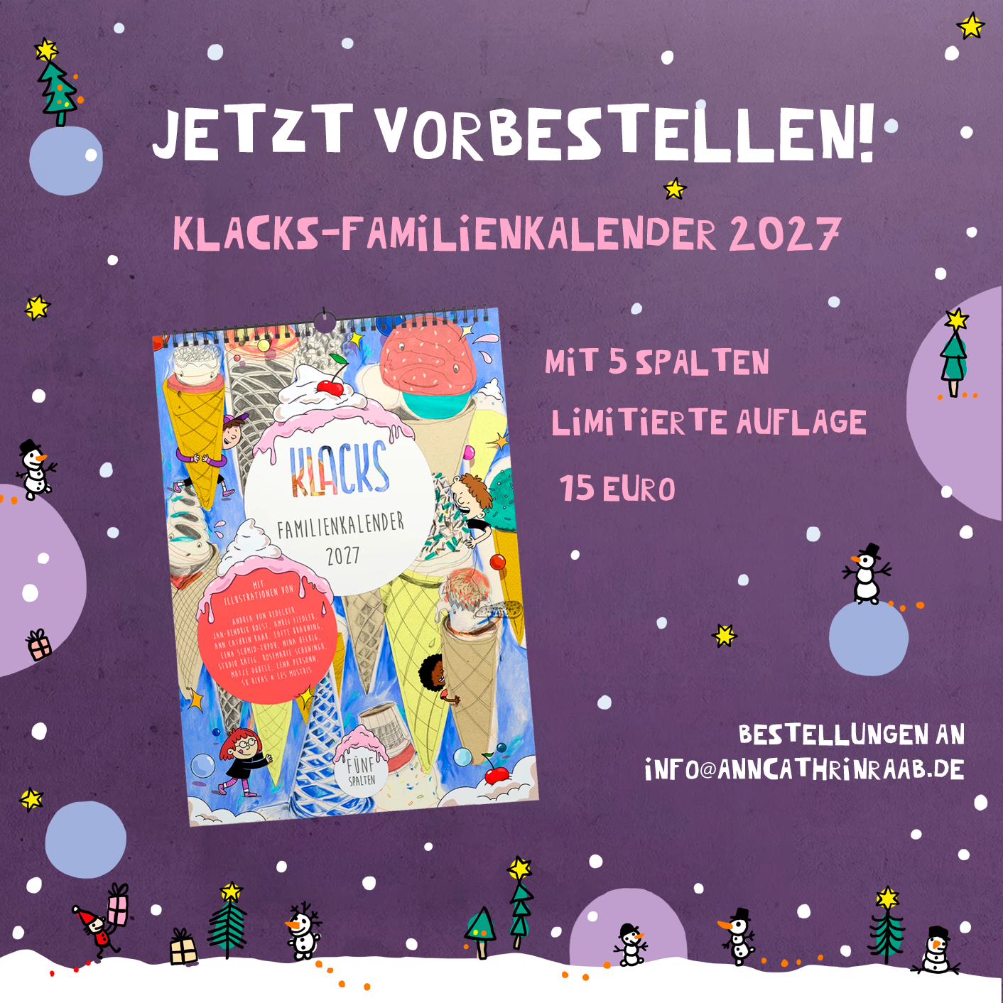 Klacks Familienkalender 2027